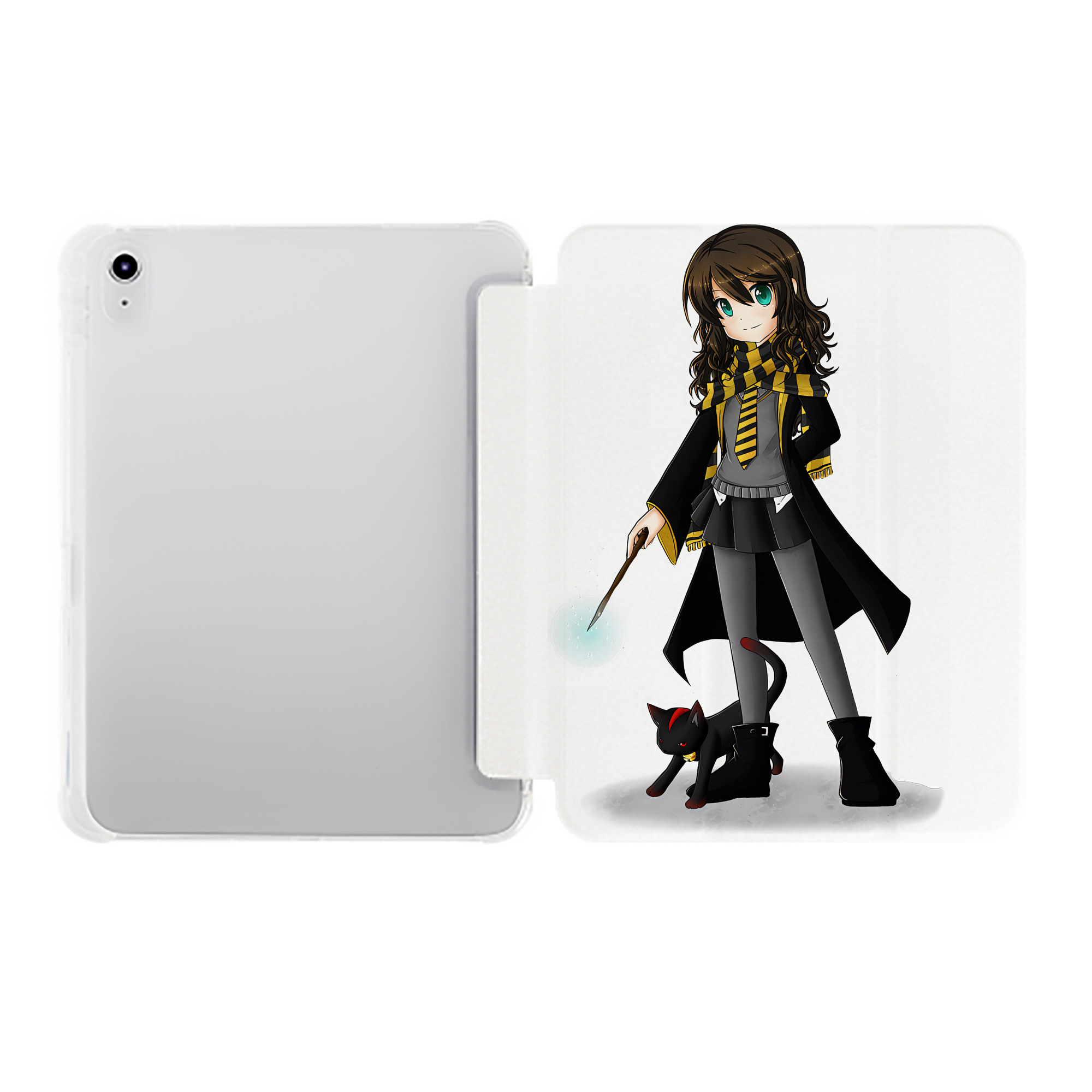 （画像用） Harry Potter ハリー・ポッターシリーズ IPad ケース ペン収納付き 三つ折りスタンド PUレザー×シリコン 対応機種9.5/10.5/10.9インチ